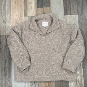American eagle Sherpa half zip pull over